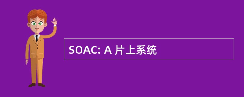 SOAC: A 片上系统