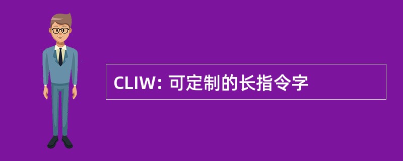 CLIW: 可定制的长指令字