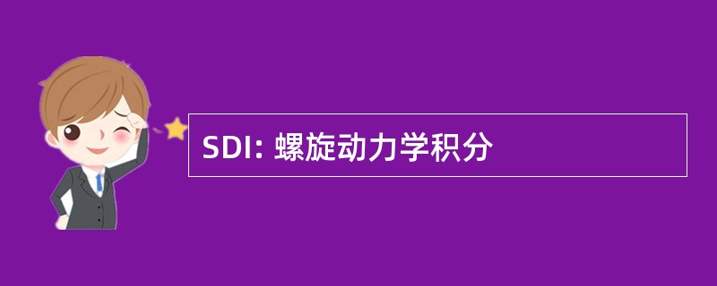 SDI: 螺旋动力学积分