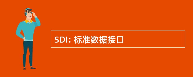 SDI: 标准数据接口