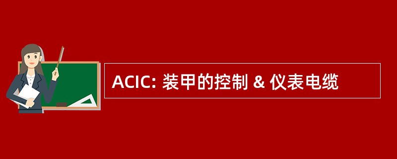 ACIC: 装甲的控制 & 仪表电缆