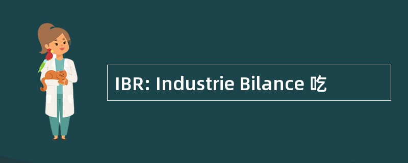 IBR: Industrie Bilance 吃