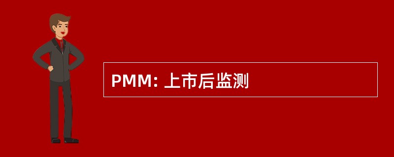 PMM: 上市后监测