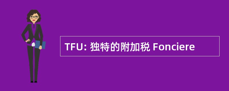 TFU: 独特的附加税 Fonciere