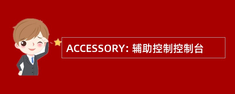 ACCESSORY: 辅助控制控制台