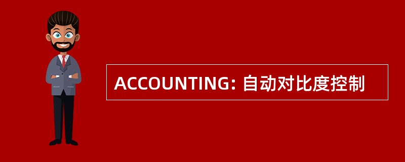 ACCOUNTING: 自动对比度控制