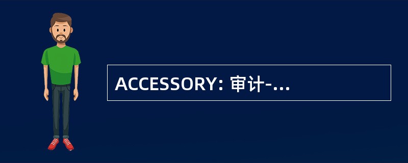 ACCESSORY: 审计-Comptabilite-捍卫