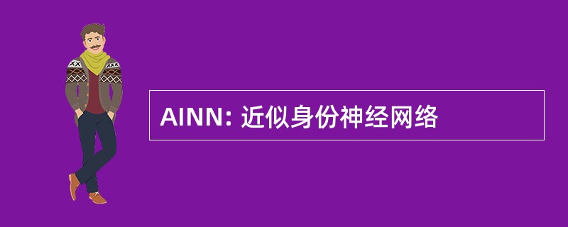 AINN: 近似身份神经网络