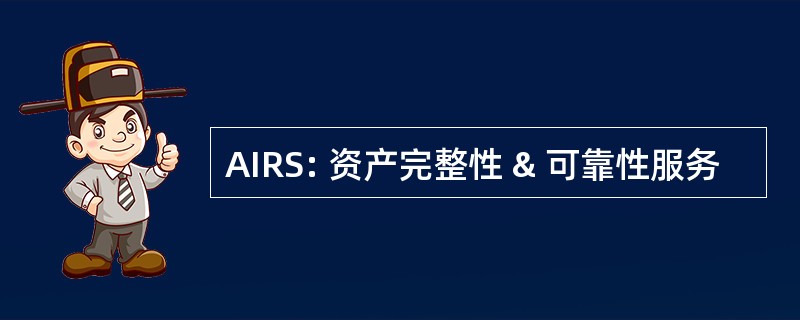 AIRS: 资产完整性 & 可靠性服务