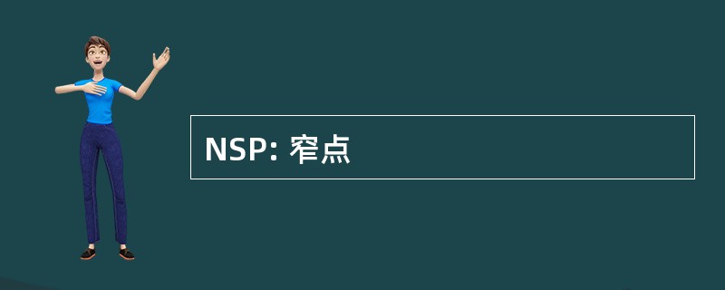 NSP: 窄点