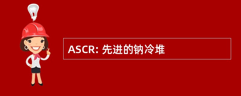 ASCR: 先进的钠冷堆