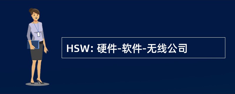 HSW: 硬件-软件-无线公司