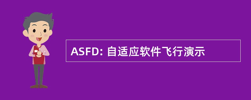 ASFD: 自适应软件飞行演示