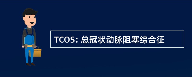 TCOS: 总冠状动脉阻塞综合征