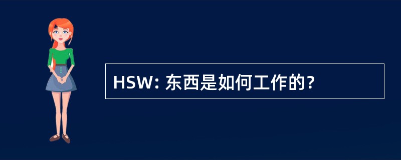 HSW: 东西是如何工作的？