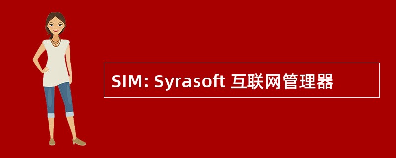 SIM: Syrasoft 互联网管理器