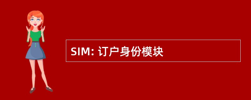 SIM: 订户身份模块