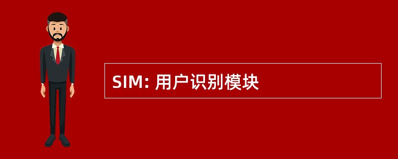 SIM: 用户识别模块