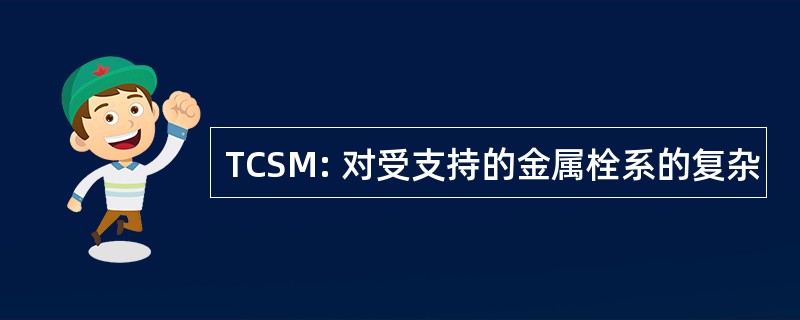 TCSM: 对受支持的金属栓系的复杂