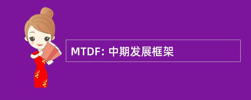 MTDF: 中期发展框架