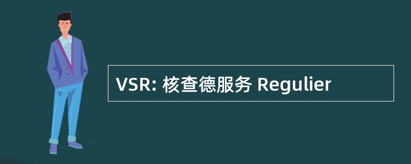 VSR: 核查德服务 Regulier