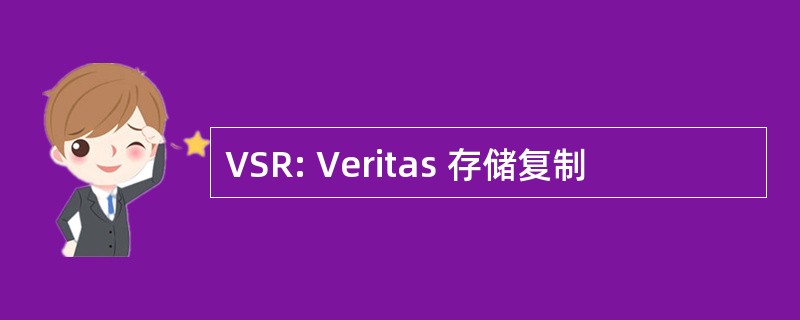 VSR: Veritas 存储复制