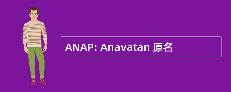 ANAP: Anavatan 原名