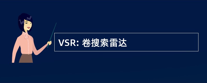 VSR: 卷搜索雷达