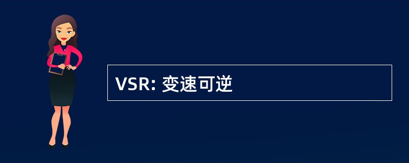 VSR: 变速可逆