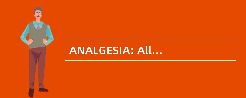 ANALGESIA: Allgemeines Landrecht