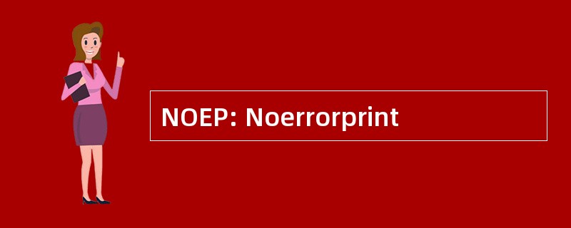 NOEP: Noerrorprint