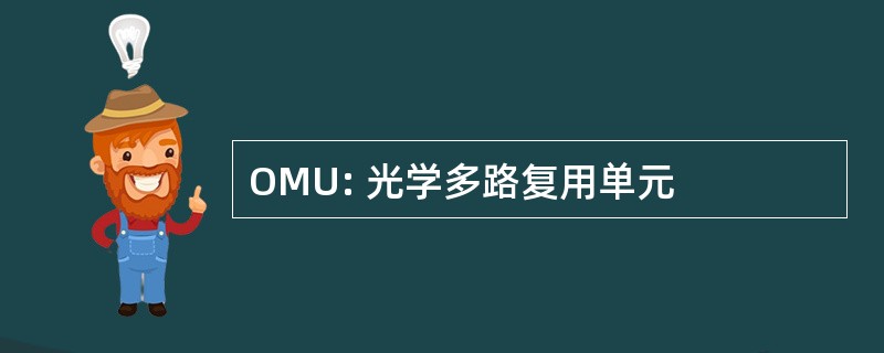 OMU: 光学多路复用单元