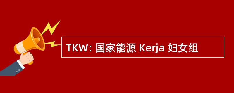 TKW: 国家能源 Kerja 妇女组