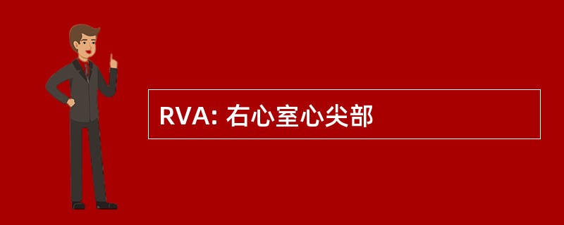 RVA: 右心室心尖部