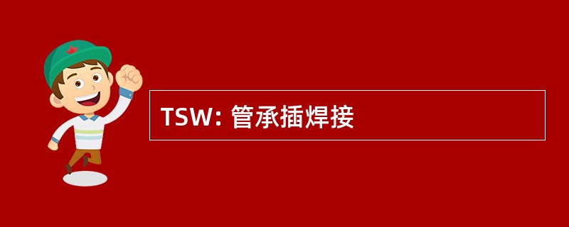 TSW: 管承插焊接