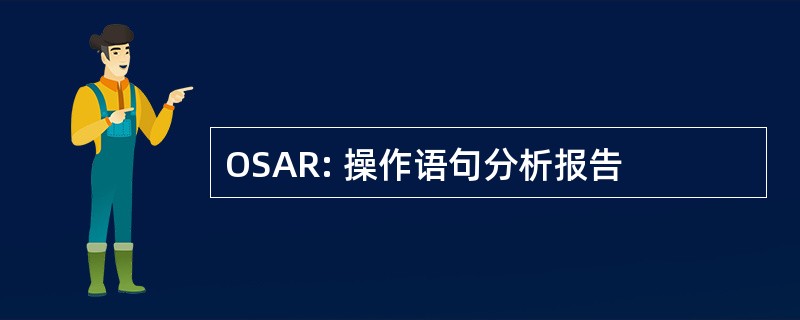 OSAR: 操作语句分析报告