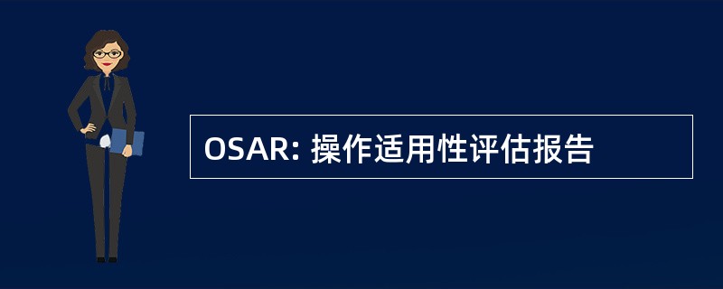 OSAR: 操作适用性评估报告