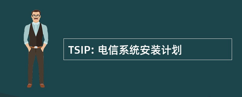 TSIP: 电信系统安装计划