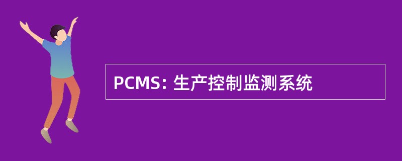 PCMS: 生产控制监测系统