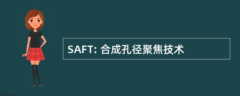 SAFT: 合成孔径聚焦技术