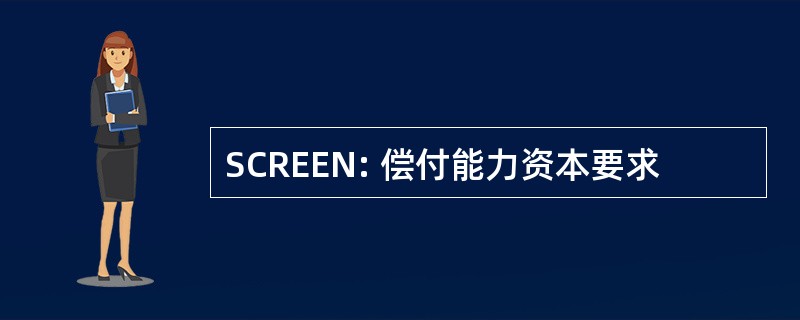 SCREEN: 偿付能力资本要求