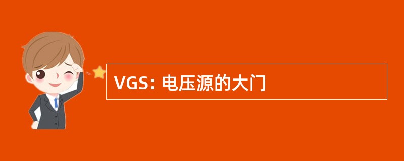 VGS: 电压源的大门