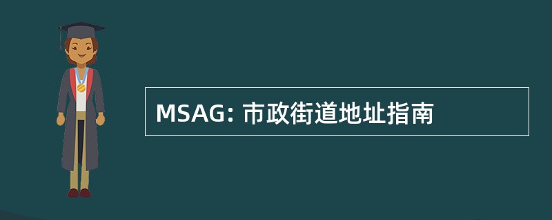 MSAG: 市政街道地址指南