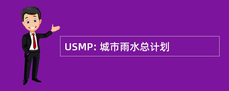 USMP: 城市雨水总计划