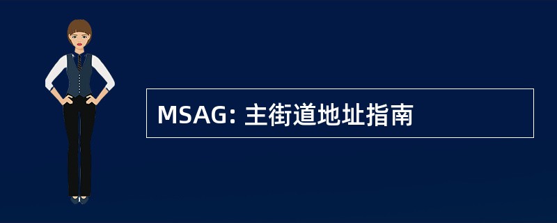 MSAG: 主街道地址指南