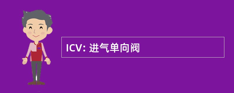 ICV: 进气单向阀