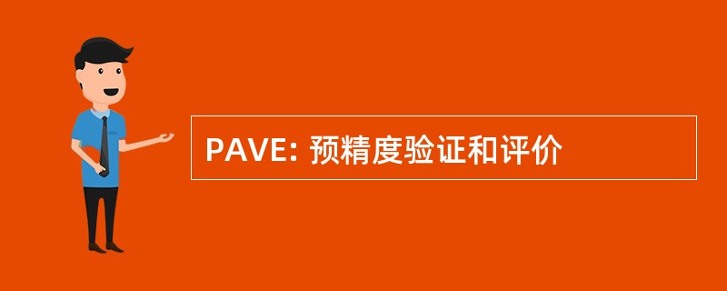 PAVE: 预精度验证和评价