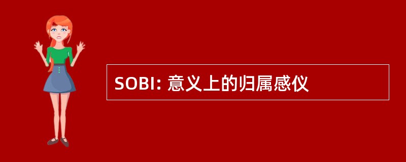 SOBI: 意义上的归属感仪