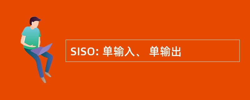 SISO: 单输入、 单输出