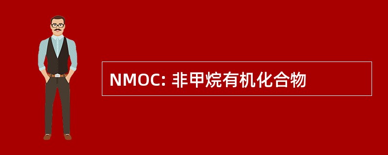 NMOC: 非甲烷有机化合物